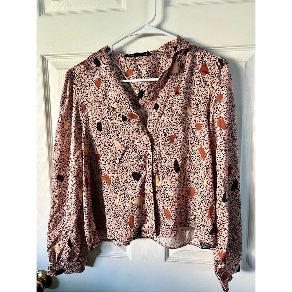 ZARA Button Up Blouse